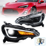 VLAND Dual Beam Projector Headlights for Toyota 86 GT86 2012-2020 / Subaru BRZ 2013-2020 / Scion FR-S 2013-2020
