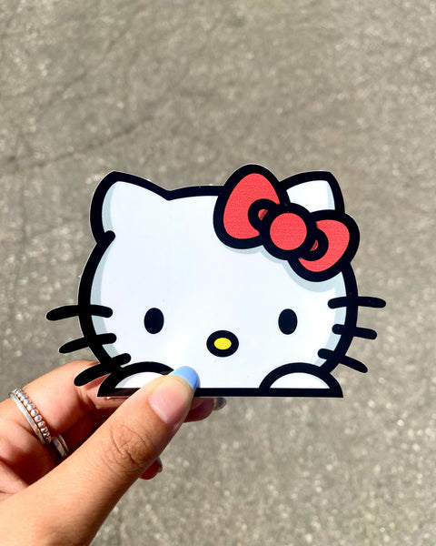 Official Sanrio 3D Lenticular Car Sticker - Choose Hello Kitty, Keroppi, My Melody, Cinnamoroll, Gudetama, Kuromi, Or Pompompurin