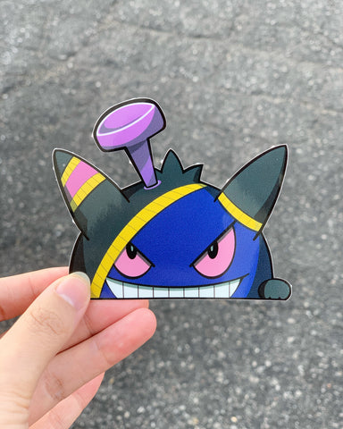 Cursed Gengar Peeker Sticker