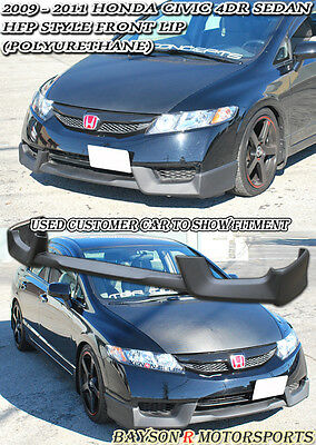 09-11 HONDA CIVIC 4DR SEDAN HFP-STYLE FRONT LIP (POLYURETHANE)