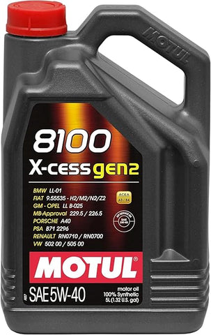 Motul 5W40 8100 X-Cess Gen2 5L