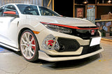 BaysonR MU Style Front Lip (ABS Plastic) - 2017-2021 Honda Civic Type R FK8 ONLY