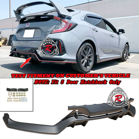 BaysonR TR Style Rear Lip Diffuser - 2017-2021 Honda Civic 5Dr – Zenkai ...