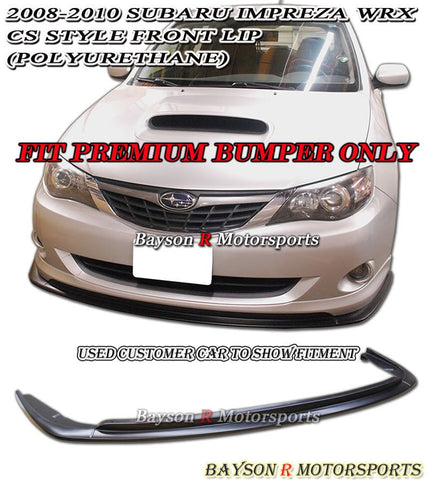 08-10 SUBARU IMPREZA WRX CS-STYLE FRONT LIP (POLYURETHANE)