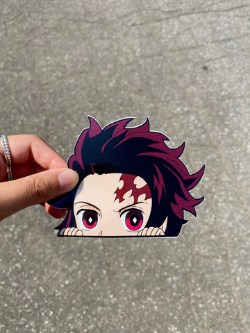 Tanjiro Peeker Sticker