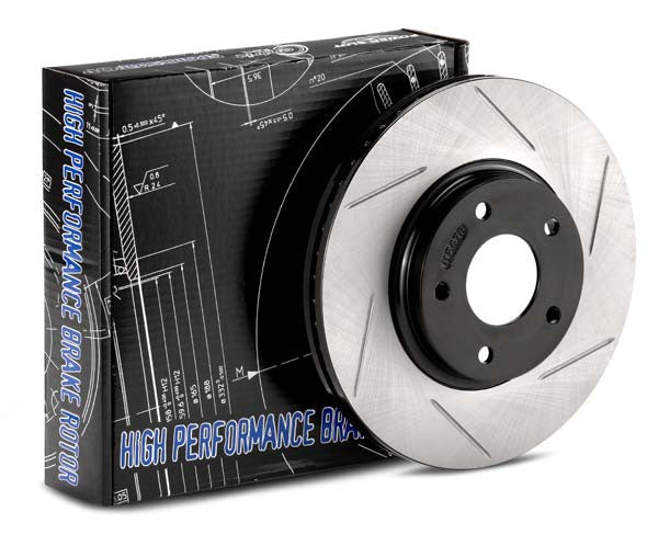 Powerslot 06-11 Honda Civic SI Rear Slotted Rotors